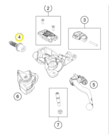 Kit de Reparación Bomba de Embrague Original Braktec Husqvarna Te/Fe 150-501 22-24/Gas Gas Ec/Ecf 250-500 21-26.