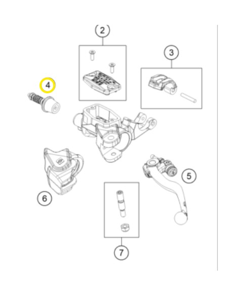 Kit de Reparación Bomba de Embrague Original Braktec Husqvarna Te/Fe 150-501 22-24/Gas Gas Ec/Ecf 250-500 21-26.
