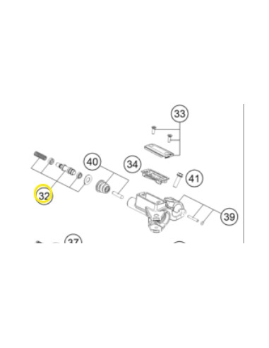 Kit de Reparación Bomba de Embrague Magura 9.5mm Original Ktm Exc 125/200 09-16/Husqvarna Te/Tc 125 14-16/Husaberg Te 125 12-14.