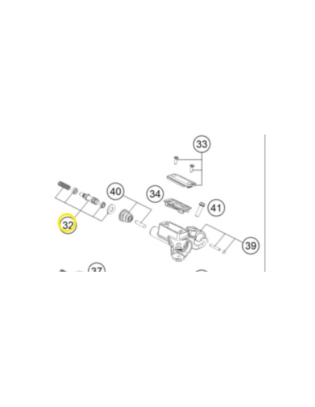Kit de Reparación Bomba de Embrague Magura 9.5mm Original Ktm Exc 125/200 09-16/Husqvarna Te/Tc 125 14-16/Husaberg Te 125 12-14.