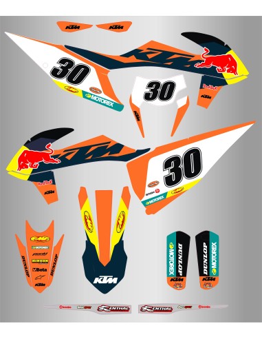 Kit de Adhesivos Ktm Fmf Exc/Exc-f 150-500 20-23