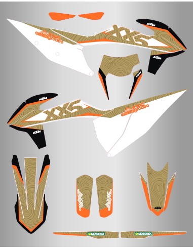 Kit de Adhesivos Ktm Erzbergrodeo Exc/Exc-f 150-500 20-23