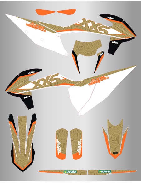 Kit de Adhesivos Ktm Erzbergrodeo Exc/Exc-f 150-500 20-23
