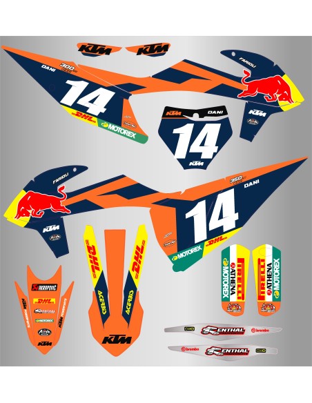 Kit de Adhesivos Ktm Sx/Sxf 125-450 19-22