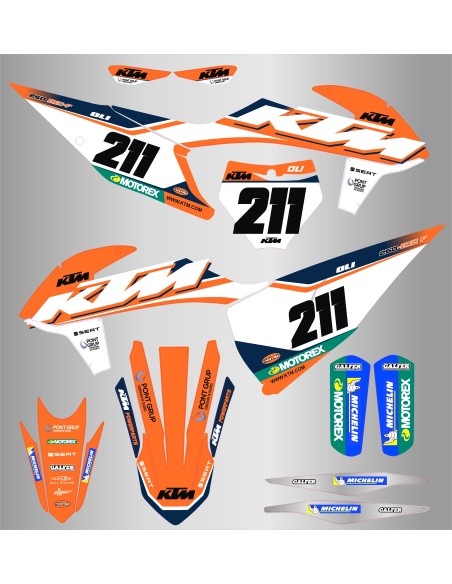 Kit de Adhesivos Ktm Nacional Sx/Sxf 125-450 19-22