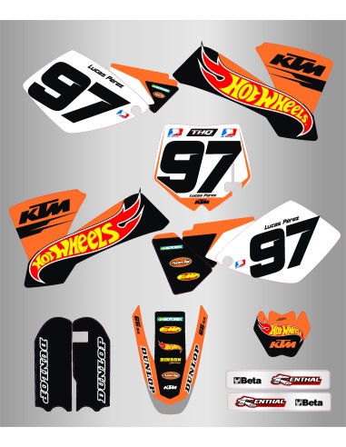 Kit de Adhesivos Ktm Hotweels sx 65 02-08.