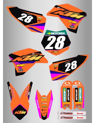 Kit de Adhesivos Ktm sx 50 09-15.