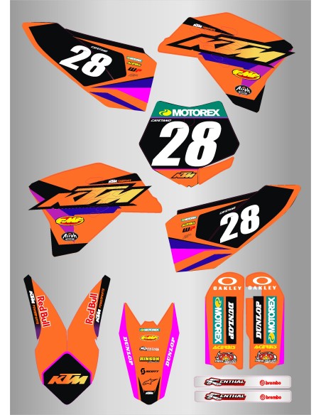 Kit de Adhesivos Ktm sx 50 09-15.