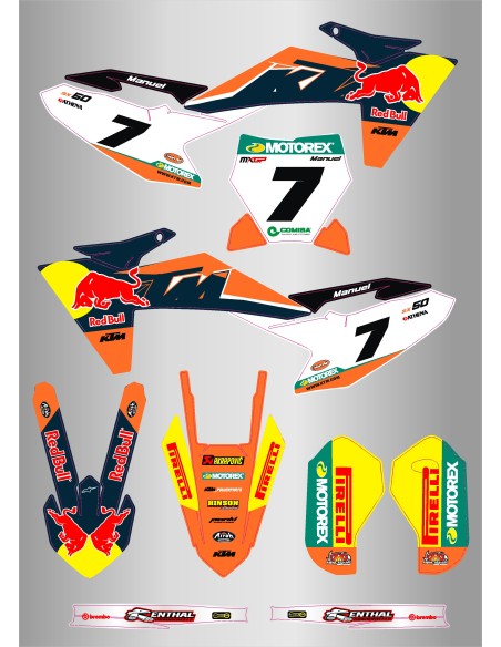 Kit de Adhesivos Ktm sx 50 24-25
