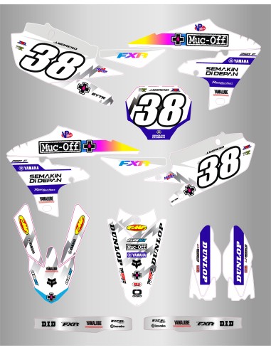 Kit de Adhesivos Yamaha Deegan Yzf 250 19-23/Yzf 450 18-22