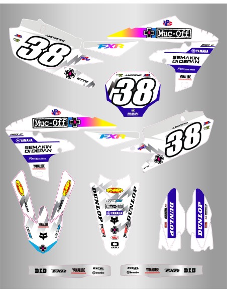 Kit de Adhesivos Yamaha Deegan Yzf 250 19-23/Yzf 450 18-22