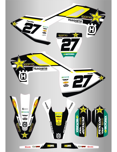 Kit de Adhesivos Husqvarna Racing tc 85 18-24