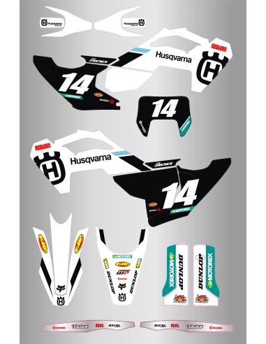 Kit de Adhesivos Husqvarna Factory Te/Fe 125-501 24-25.