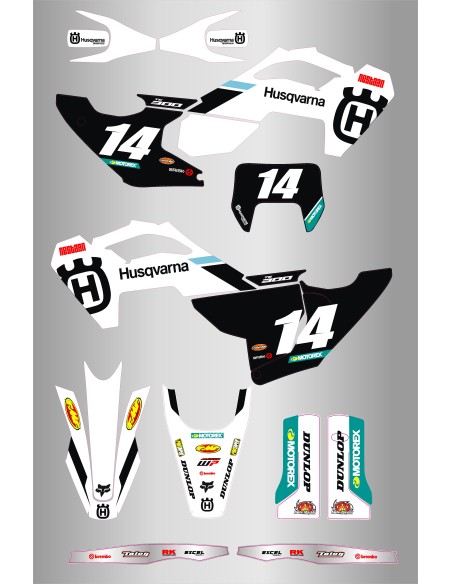 Kit de Adhesivos Husqvarna Factory Te/Fe 125-501 24-25.