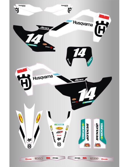 Kit de Adhesivos Husqvarna Factory Nestam Te/Fe 125-501 2026