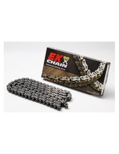 Cadena EK 520 Srx2 Con Retenes 118Pasos/Enganche Remachable/ Color Plata