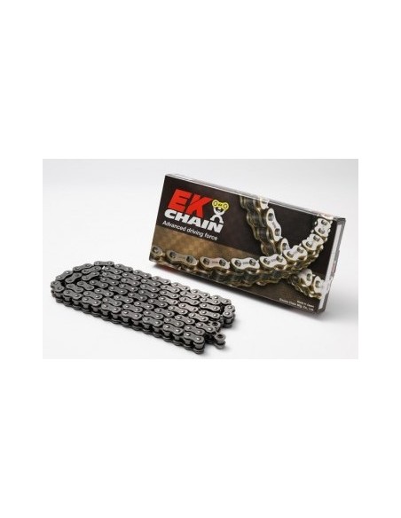 Cadena EK 520 Srx2 Con Retenes 118Pasos/Enganche Remachable/ Color Plata
