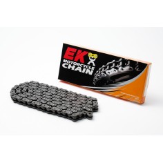 Cadena EK 520 H Sin Retenes 114Pasos/Enganche Clip/ Color Plata
