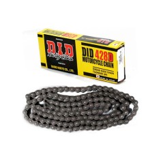 Cadena D.I.D 420 D Sin Retenes 140Pasos/Enganche Clip/Color Plata.