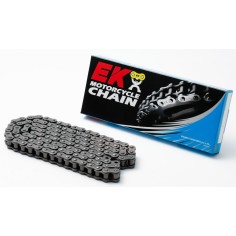 Cadena EK 428 Deh Sin Retenes 120Pasos/Enganche Clip/ Color Plata.
