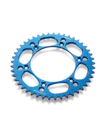 Corona de Aluminio Original Azul Ktm Sx/Exc 125-500 98-27/Husqvarna Te/Fe 125-501 14-27/Gas Gas Ec/Mc 125-500 21-27.