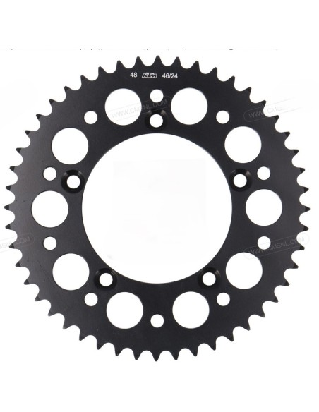Corona de Aluminio Original Ktm Sx 65 98-24/Husqvarna Tc 65 17-24/Gas Gas Mc 65 21-24 Negro.