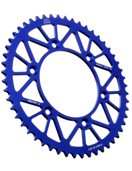Corona de Aluminio Jt Ktm Sx/Exc 125-500 98-27/Husqvarna Te/Fe 125-501 14-27/Gas Gas Ec/Mc 125-500 21-27 Azul.