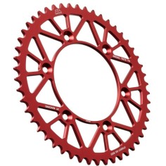 Corona de Aluminio Jt Ktm Sx/Exc 125-500 98-27/Husqvarna Te/Fe 125-501 14-27/Gas Gas Ec/Mc 125-500 21-27 Rojo.