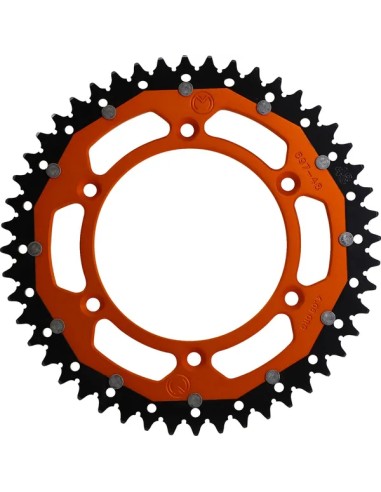 Corona Mixta Moose Racing Ktm Sx/Exc 125-500 98-27/Husqvarna Te/Fe 125-501 14-27/Gas Gas Ec/Mc 125-500 21-27 Naranja.