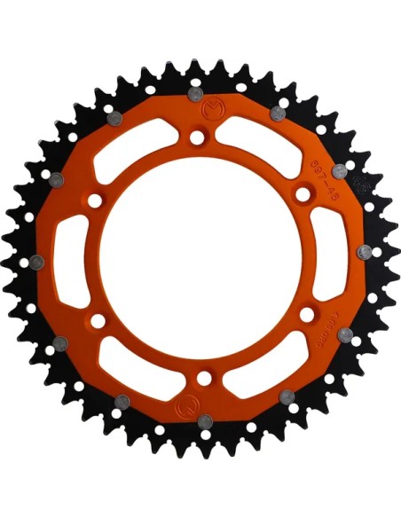 Corona Mixta Moose Racing Ktm Sx/Exc 125-500 98-27/Husqvarna Te/Fe 125-501 14-27/Gas Gas Ec/Mc 125-500 21-27 Naranja.