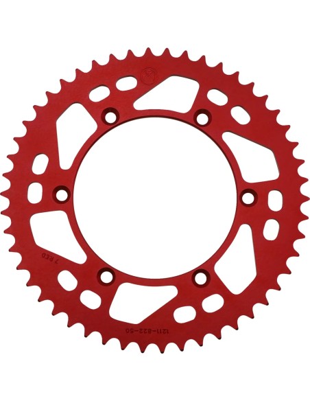 Corona de Aluminio Moose Racing Sherco Se/Sef 125-500 14-27/Gas Gas Ec/Ecf 125-450 00-20/Rieju Mr 250/300 21-26 Rojo.