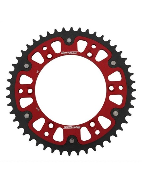Corona SuperSprox Stealth Honda Cr/Crf 125-450 00-26/Beta RR 125-480 13-27 Rojo.