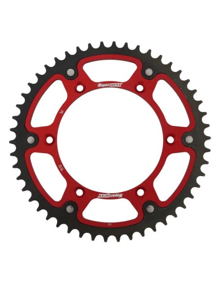 Corona SuperSprox Stealth Honda Cr/Crf 125-450 00-26/Beta RR 125-480 13-27 Rojo.