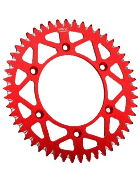 Corona de Aluminio 4mx Honda Cr/Crf 125-450 00-26/Beta RR 125-480 13-27 Rojo.