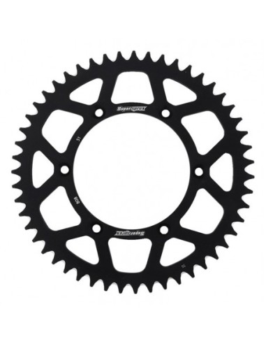 Corona de Aluminio SuperSprox Kawasaki Kx/Kxf 125-450 00-26/Suzuki Rmz 250 04-06 Negro.