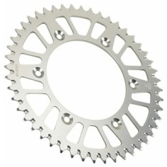 Corona de Aluminio Jt Ktm Sx/Exc 125-500 98-27/Husqvarna Te/Fe 125-501 14-27/Gas Gas Ec/Mc 125-500 21-27 Plata.