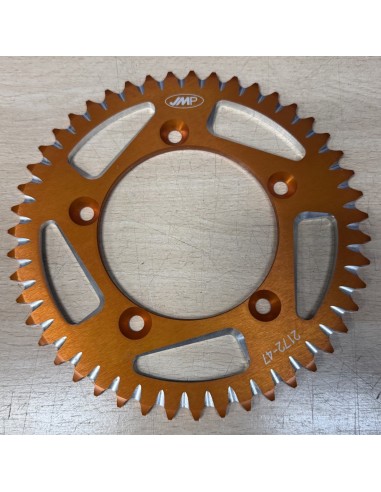 Corona de Aluminio Jmp Ktm Sx 65 98-24/Husqvarna Tc 65 17-24/Gas Gas Mc 65 21-24 Naranja.