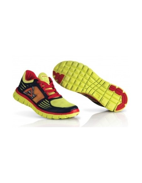 Zapatillas Acerbis Corporate Amarillo/Rojo.