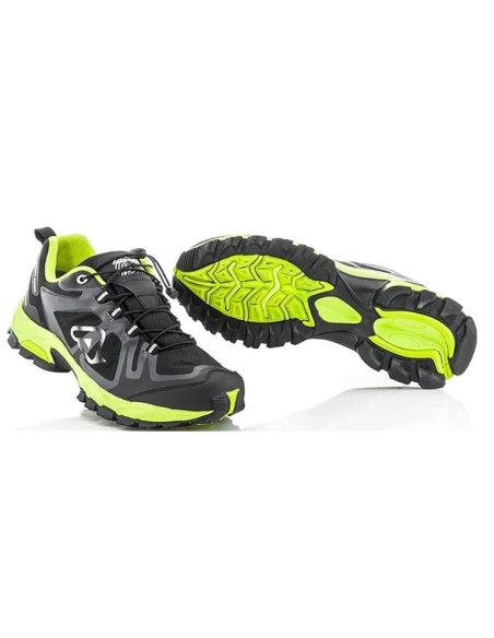 Zapatillas Acerbis Trail Negro/Amarillo.