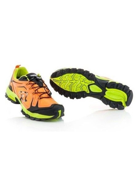 Zapatillas Acerbis Trail Naranja/Amarillo.