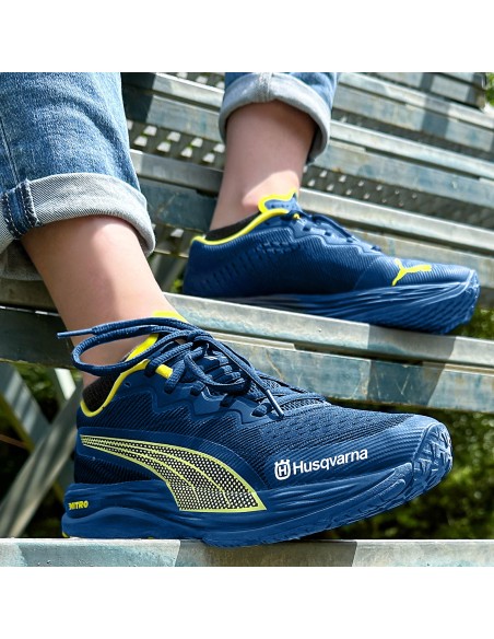 Zapatillas Puma Husqvarna Azul/Amarillo.