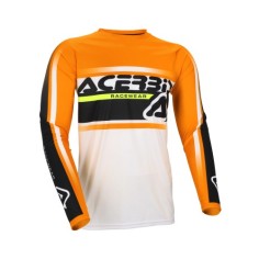 Jersey Acerbis  MX Linear Naranja/Blanco.
