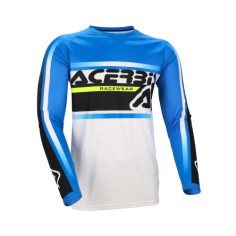 Jersey Acerbis  MX Linear Azul/Blanco.