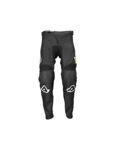 Pantalón Acerbis Mx Linear Negro/Amarillo.
