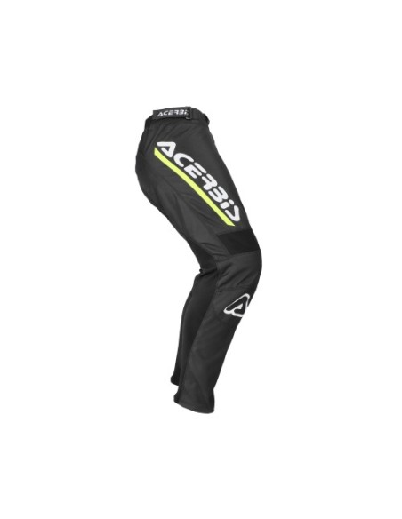 Pantalón Acerbis Mx Linear Negro/Amarillo.