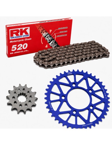 Kit de Arrastre Completo Yamaha Yz 125 05-26/Yzf/Wrf 250 01-26 Azul.