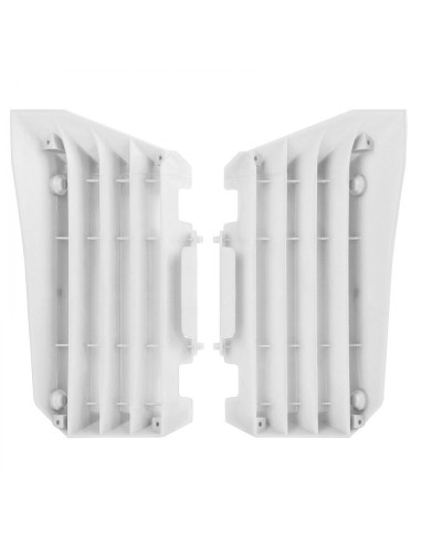 Rejillas de Radiador Polisport Yamaha Yzf 250 14-18/Yzf 450 14-17 Blanco.