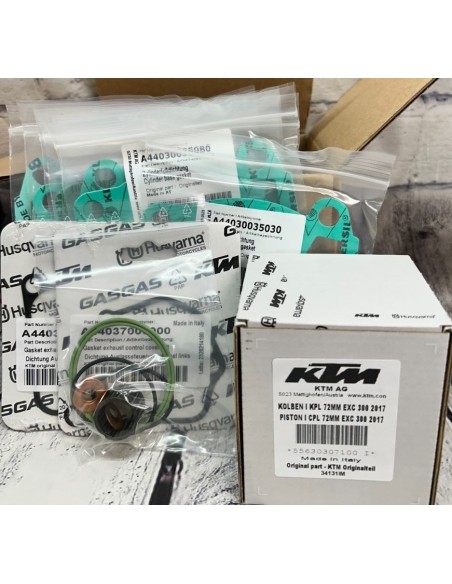 Kit Pistón Completo Original Ktm Sx 300 25-26/Husqvarna Tc 300 25-26/Gas Gas Mc 300 25-26.