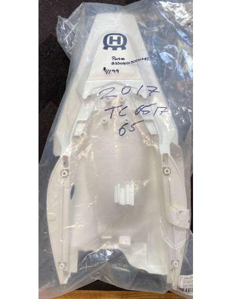 Guardabarros Trasero y Caja de Filtro Original Husqvarna Tc 65 17-23 Blanco.