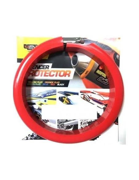 Protector de Escape 4T 4mx Rojo.